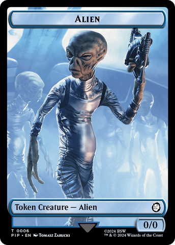 Radiation // Alien Double-Sided Token [Fallout Tokens]