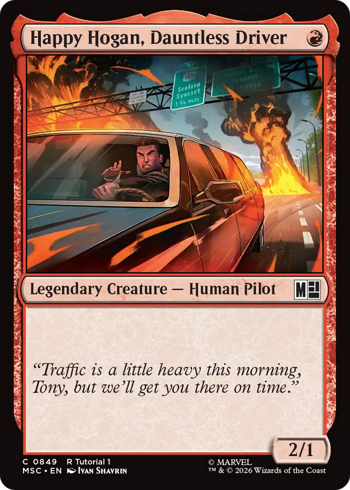 Happy Hogan, Dauntless Driver (0849) [Marvel Super Heroes Commander]
