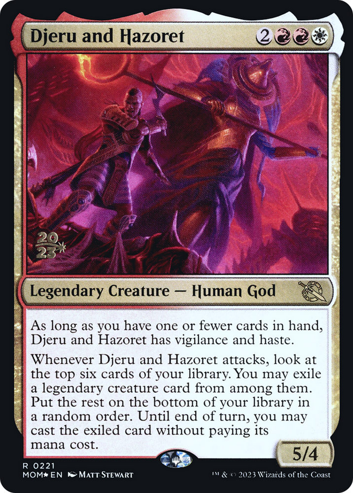 Djeru and Hazoret [March of the Machine Prerelease Promos]