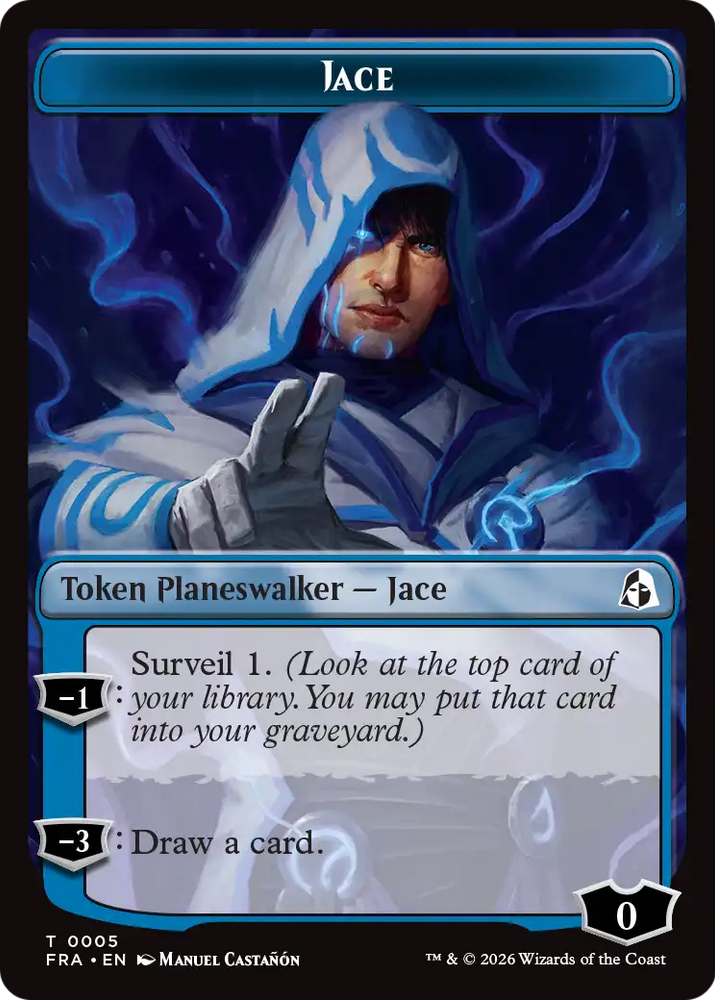 Cadet // Jace Double-Sided Token [Reality Fracture Tokens]