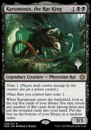 Karumonix, the Rat King (Promo Pack) [Phyrexia: All Will Be One Promos