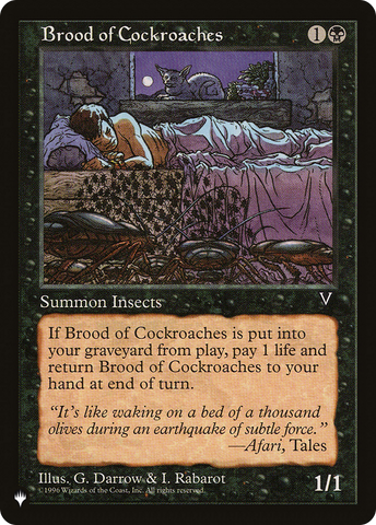 Brood of Cockroaches [The List]