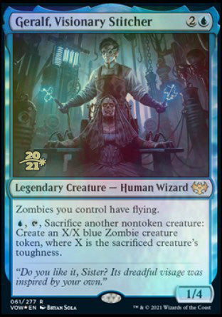 Geralf, Visionary Stitcher [Innistrad: Crimson Vow Prerelease Promos]