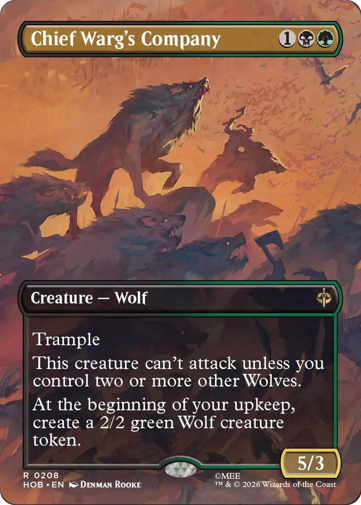 Chief Warg's Company (Borderless) [The Hobbit]