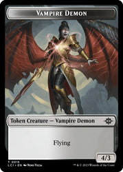 Vampire // Vampire Demon Double-Sided Token [The Lost Caverns of Ixalan Tokens]