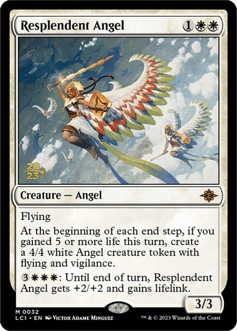 Resplendent Angel (LCI) [The Lost Caverns of Ixalan Prerelease Cards]