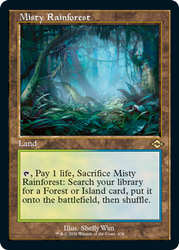 Misty Rainforest (Retro Foil Etched) [Modern Horizons 2]