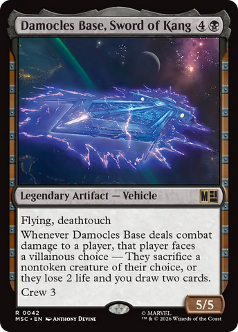 Damocles Base, Sword of Kang (Surge Foil) [Marvel Super Heroes Commander]