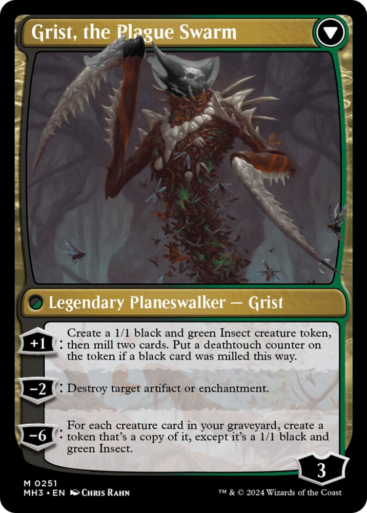 Grist, Voracious Larva // Grist, the Plague Swarm [Modern Horizons 3]