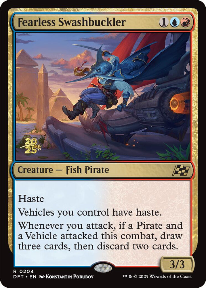 Fearless Swashbuckler [Aetherdrift Prerelease Promos]