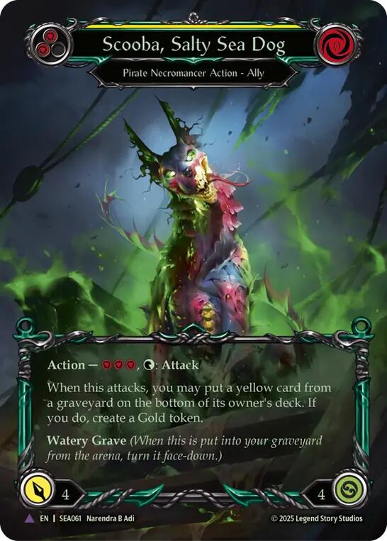 Scooba, Salty Sea Dog (Marvel) [SEA061] (High Seas)  Cold Foil