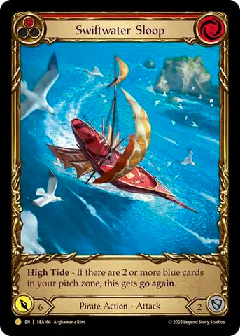 Swiftwater Sloop (Red) (Treasure) [SEA166] (High Seas)  Cold Foil