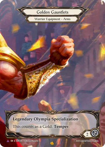 Golden Gauntlets (Marvel) [SUP249] (Super Slam)  Cold Foil