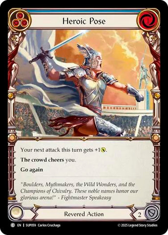 Heroic Pose (Blue) [SUP059] (Super Slam)