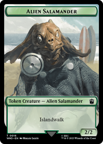 Dalek // Alien Salamander Double-Sided Token [Doctor Who Tokens]