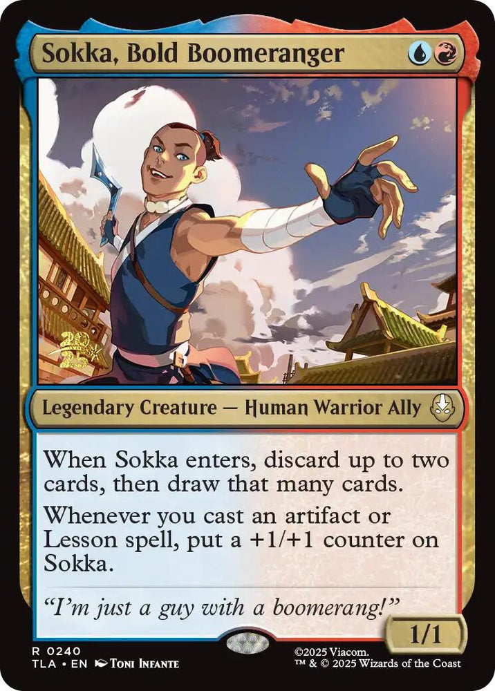 Sokka, Bold Boomeranger [Avatar: The Last Airbender Prerelease Cards]