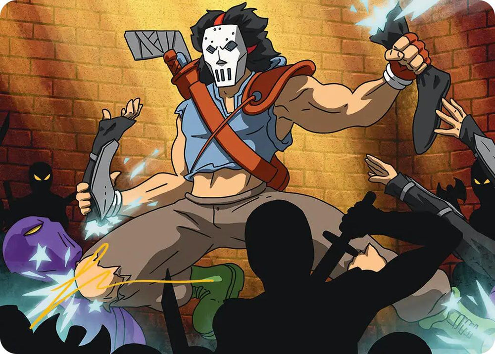 Casey Jones, Vigilante Art Card (Gold-Stamped Signature) [Teenage Mutant Ninja Turtles Art Series]