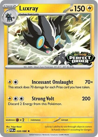 Luxray (028/088) (Perfect Order Stamped) [Miscellaneous Cards]
