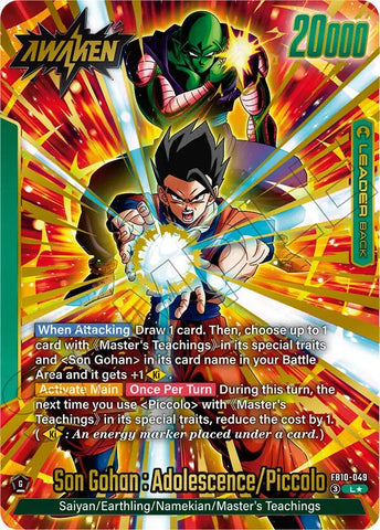 Son Gohan : Youth/Piccolo // Son Gohan : Adolescence/Piccolo (Alternate Art) [Cross Force]