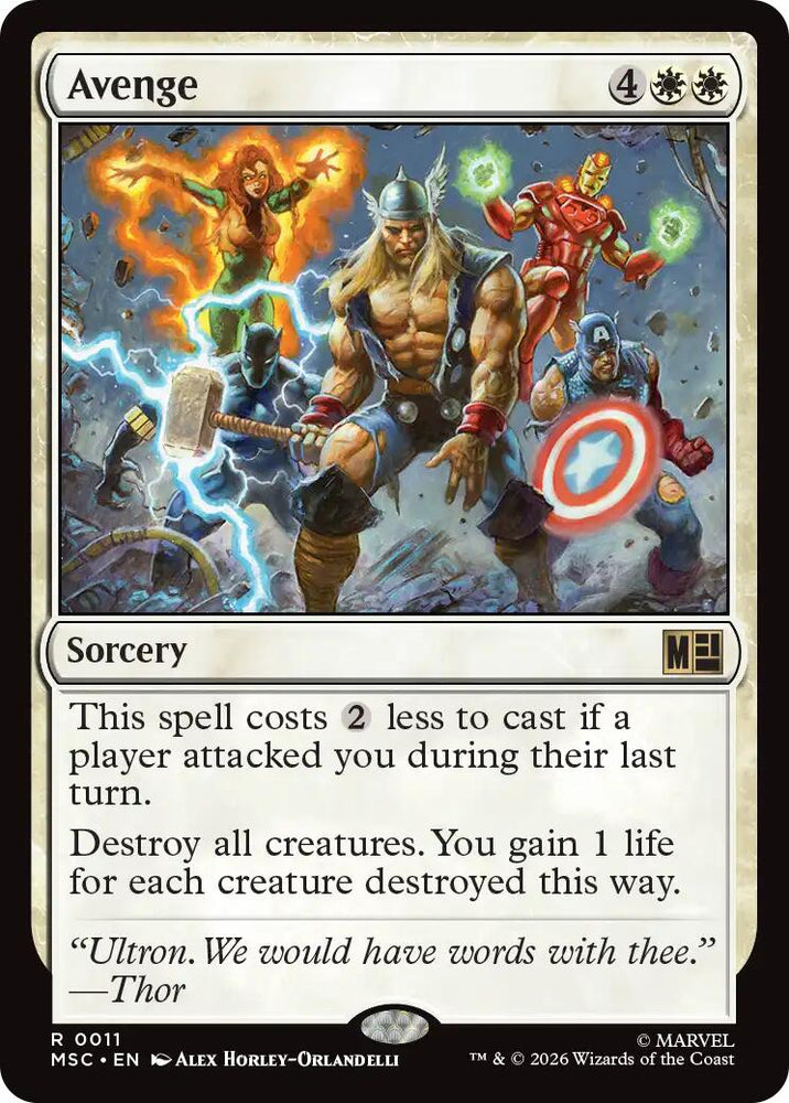 Avenge (Surge Foil) [Marvel Super Heroes Commander]