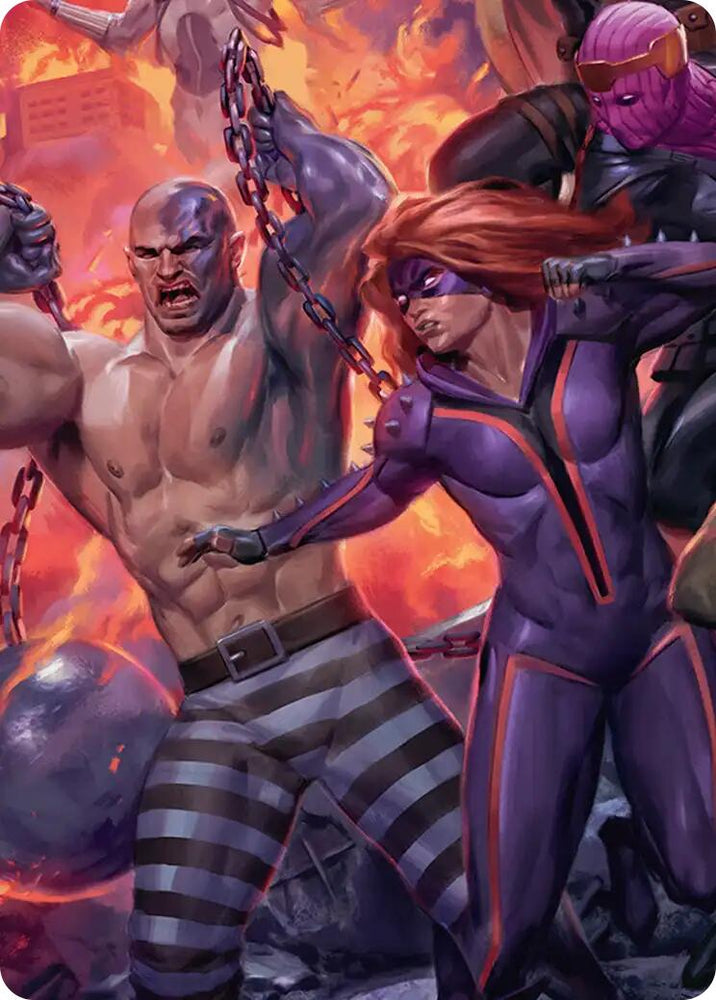 Absorbing Man and Titania Art Card [Marvel Super Heroes Art Series]