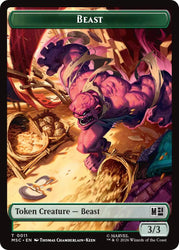 Beast // Vibranium Double-Sided Token [Marvel Super Heroes Commander Tokens]