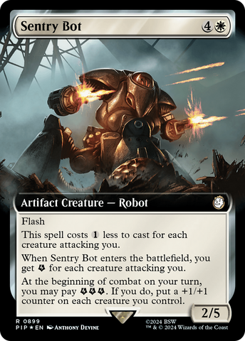 Sentry Bot (Extended Art) (Surge Foil) [Fallout]