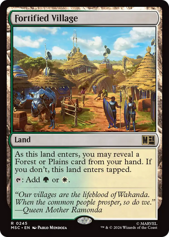 Fortified Village (Surge Foil) [Marvel Super Heroes Commander]