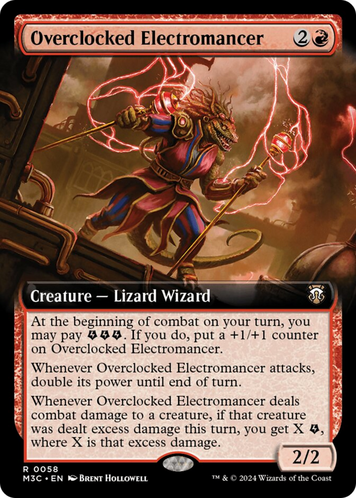 Overclocked Electromancer (Extended Art) [Modern Horizons 3 Commander]