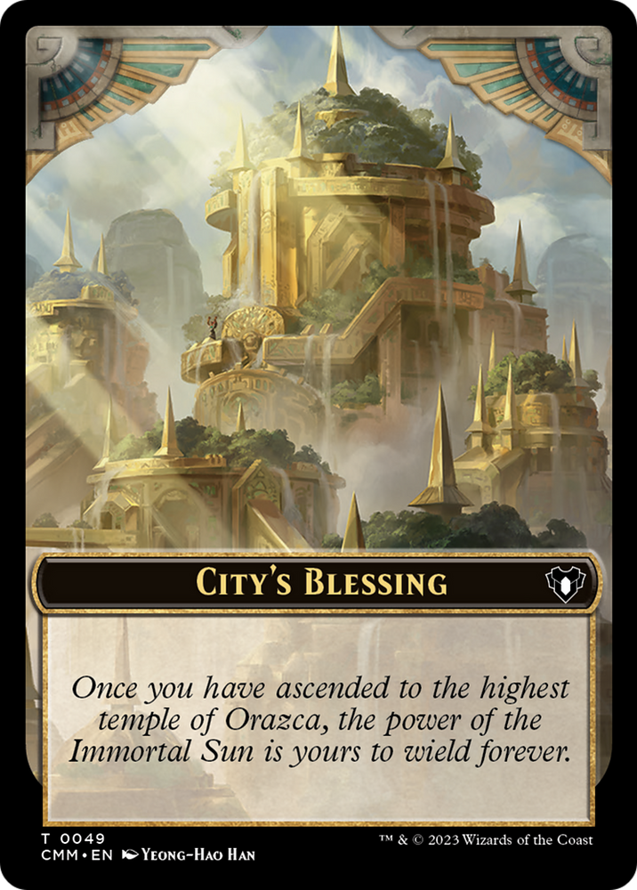 City's Blessing // Construct (41) Double-Sided Token [Commander Masters Tokens]