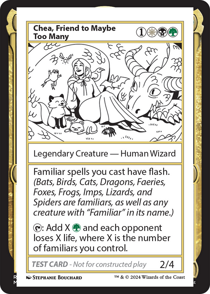 Chea, Friend to Maybe Too Many [Mystery Booster 2 Playtest Cards]