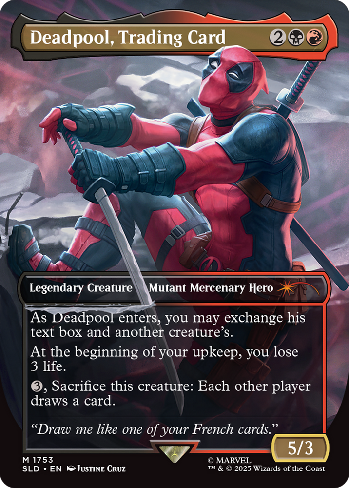 Deadpool, Trading Card (Rainbow Foil) [Secret Lair Drop Series]