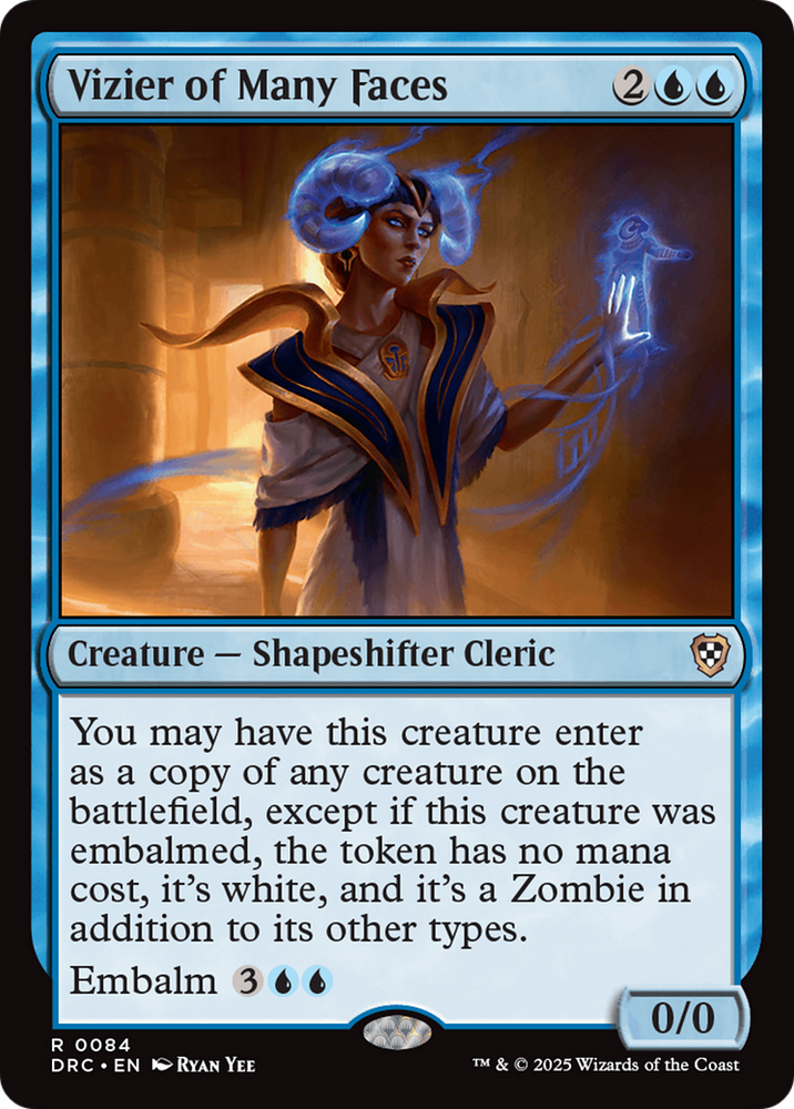 Vizier of Many Faces [Aetherdrift Commander]