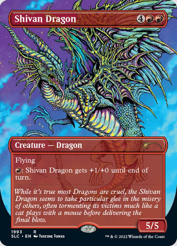 Shivan Dragon (Borderless) [Secret Lair Countdown Kit]