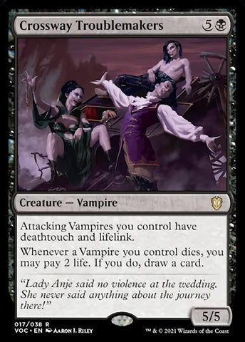 Crossway Troublemakers [Innistrad: Crimson Vow Commander]