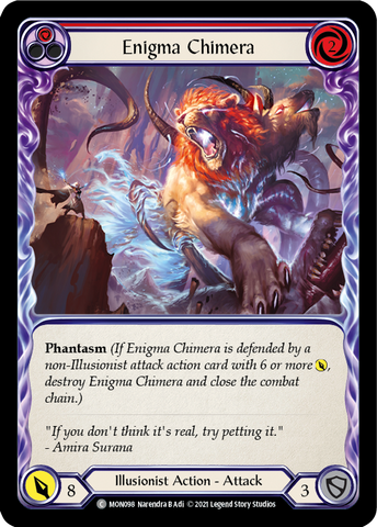 Enigma Chimera (Red) [MON098-RF] 1st Edition Rainbow Foil