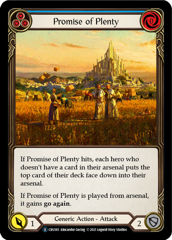 Promise of Plenty (Blue) [U-CRU185-RF] Unlimited Rainbow Foil