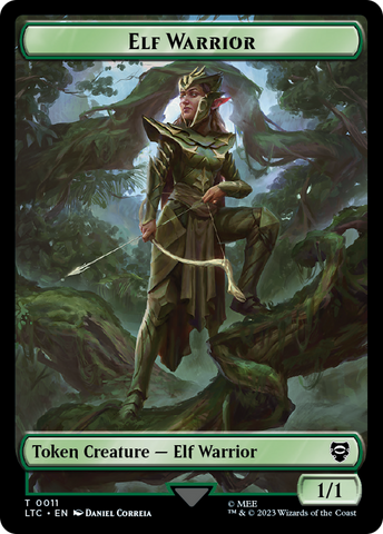 Elf Warrior // Insect Double Sided Token [The Lord of the Rings: Tales of Middle-Earth Commander Tokens]