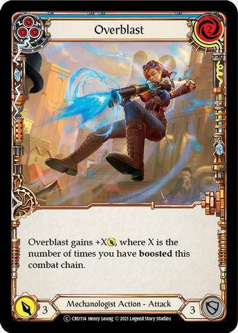 Overblast (Blue) [U-CRU114-RF] Unlimited Rainbow Foil