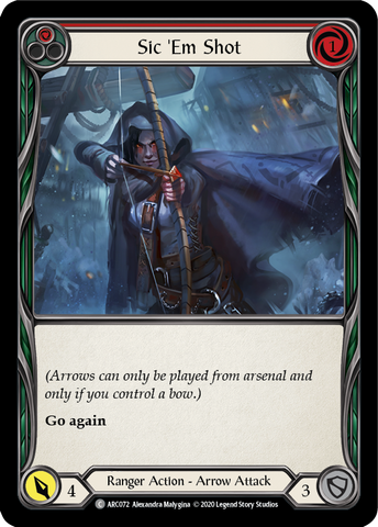 Sic 'Em Shot (Red) [U-ARC072] Unlimited Rainbow Foil
