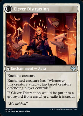 Distracting Geist // Clever Distraction [Innistrad: Crimson Vow]