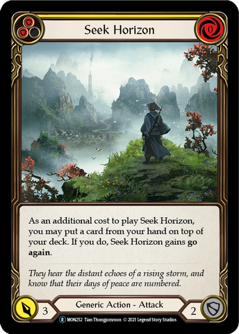 Seek Horizon (Yellow) [U-MON252-RF] Unlimited Rainbow Foil