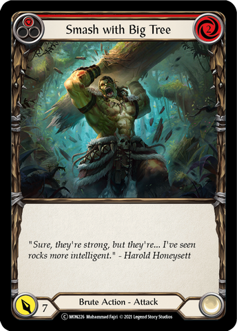 Smash with Big Tree (Red) [U-MON226-RF] Unlimited Rainbow Foil