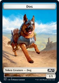 Dog // Weird Double-sided Token [Core Set 2021 Tokens]