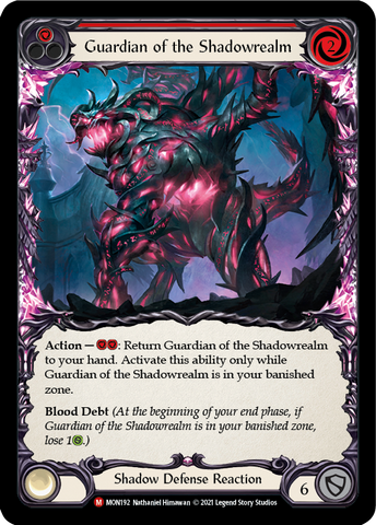 Guardian of the Shadowrealm [MON192-RF] 1st Edition Rainbow Foil