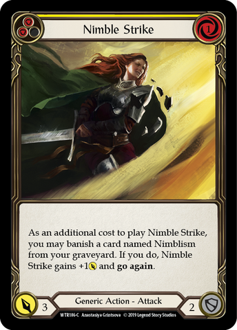 Nimble Strike (Yellow) [WTR186-C] Alpha Print Normal