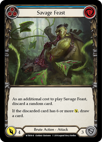 Savage Feast (Blue) [WTR016-R] Alpha Print Normal