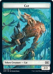 Cat // Copy Double-sided Token [Double Masters Tokens]