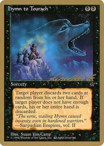 Hymn to Tourach (Wolf) (Leon Lindback) [Pro Tour Collector Set]