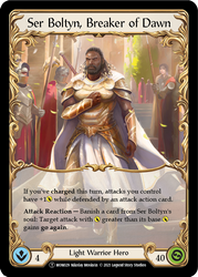 Ser Boltyn, Breaker of Dawn // Boltyn [U-MON029 // U-MON030] Unlimited Normal